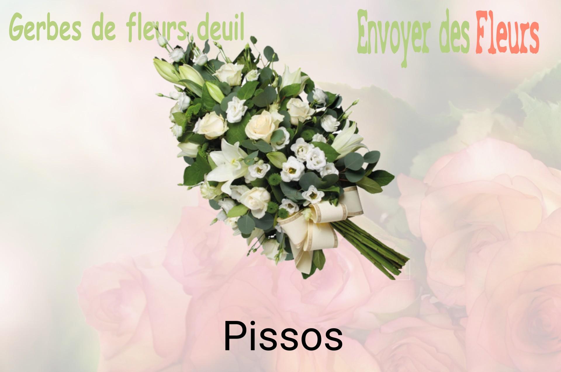Gerbe de fleurs de deuil livrée à Pissos